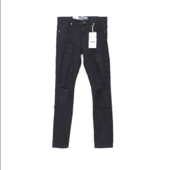 Denimicity Other - Denimicity Slim Fit Denim Ripped Jeans